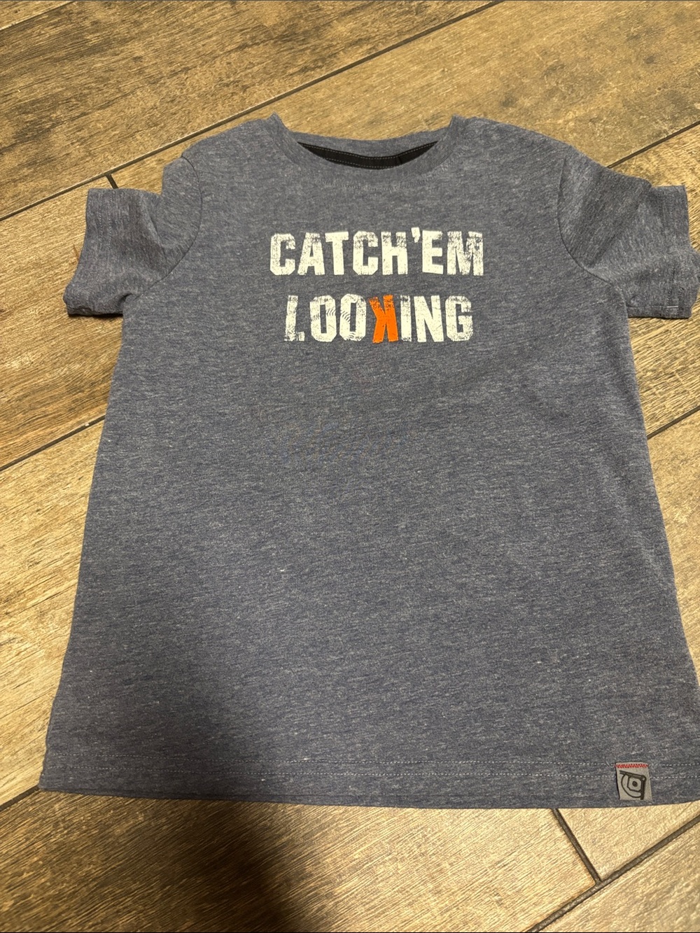 Kids' Heather Blue 'Catch 'Em Looking' Graphic Tee